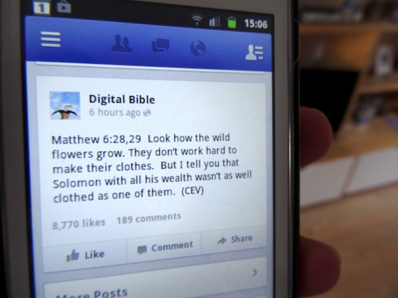 The Digital Bible page