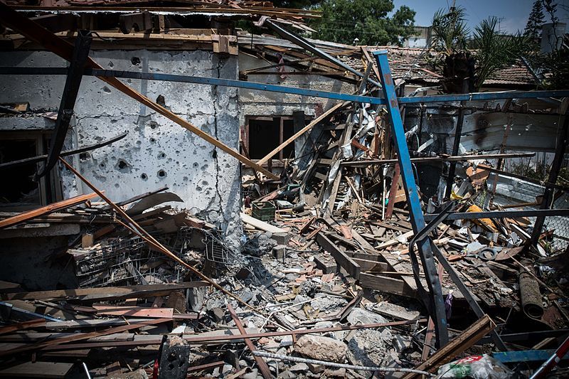 Destroyed house in Israel