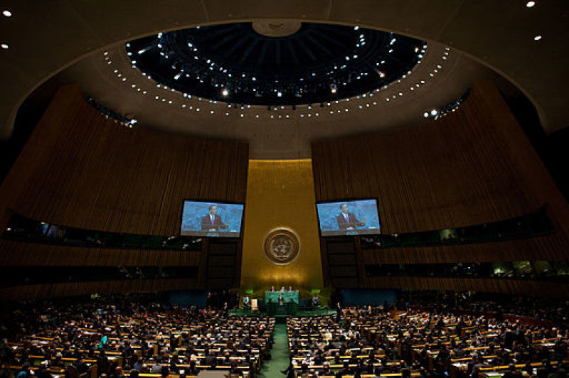 Barrack Obama addresses the UN
