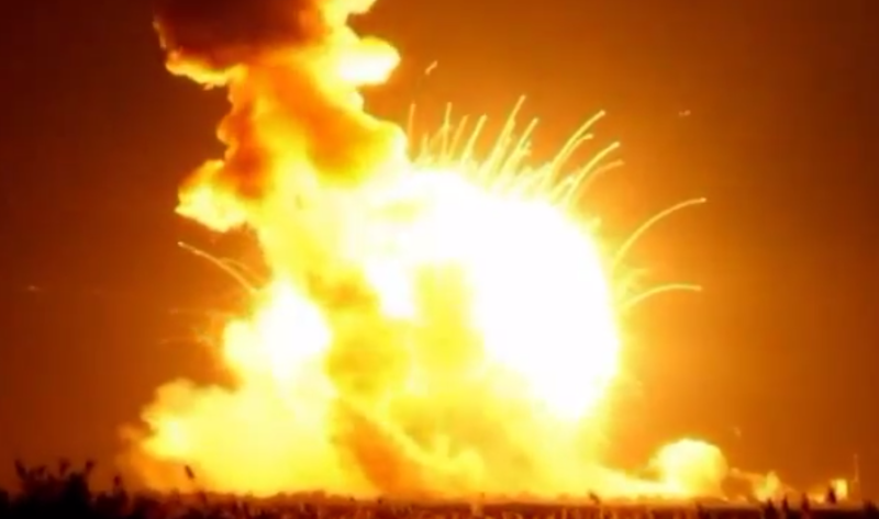 Orbital Antares Rocket Explosion