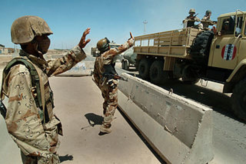 Iraqi army soldiers