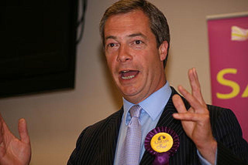 UKIP leader Nigel Farage