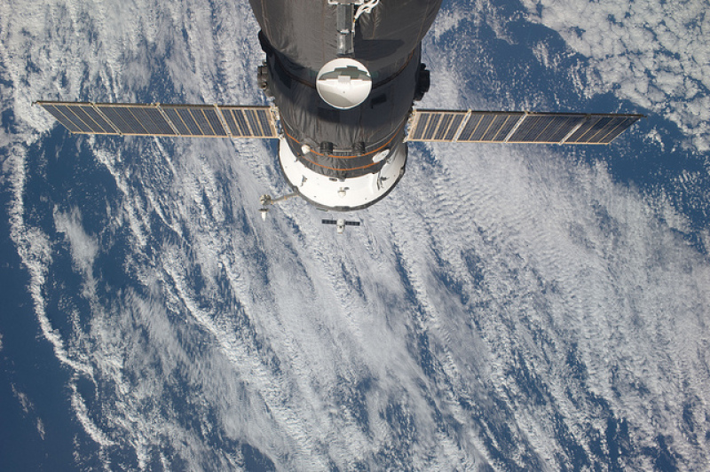 SpaceX Dragon Approaching the International Space Station