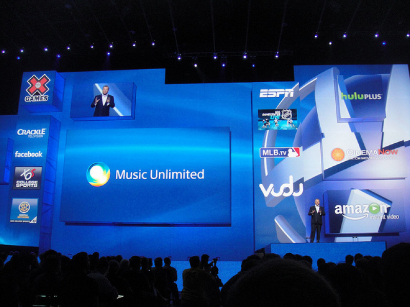 Music Unlimited at E3 Expo 2012's Sony Playstation Press Event 