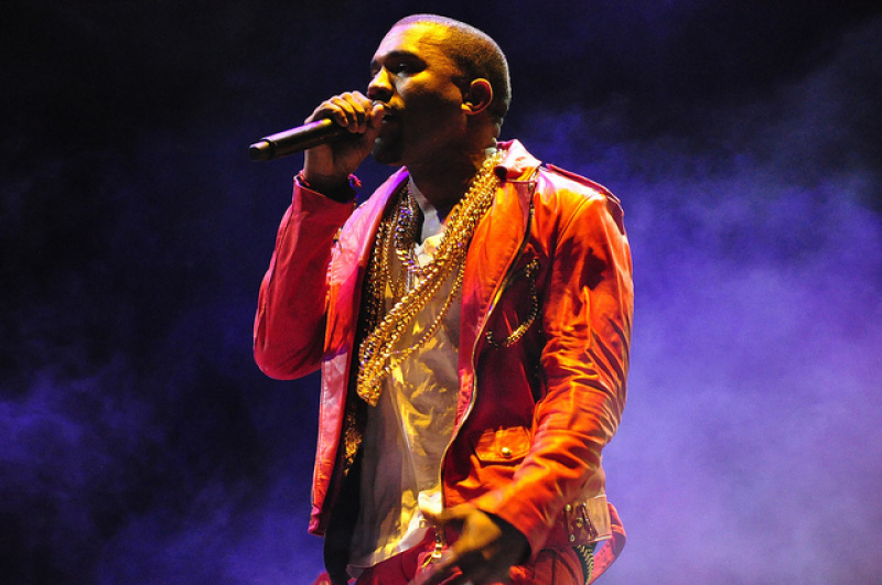 Kanye West at Lollapalooza in Chile