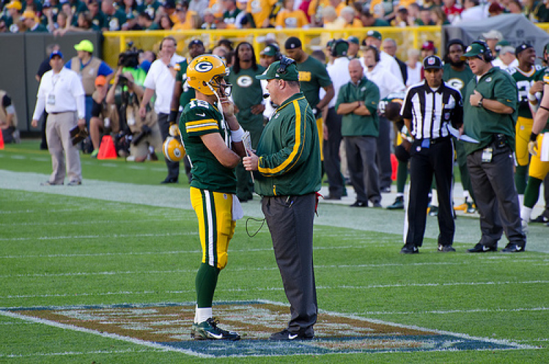 Mike McCarthy and Aaron Rodgers