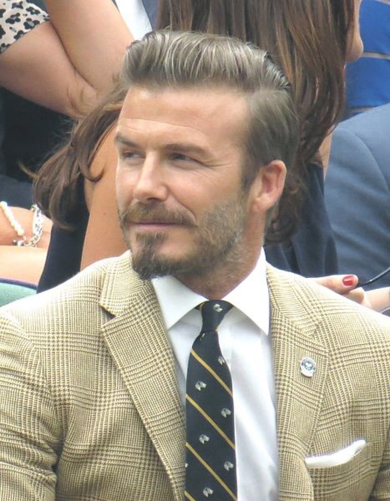 David Beckham Attends Wimbledon Match