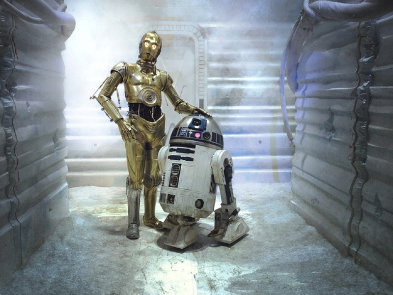 Photo of C-3PO and R2-D2 