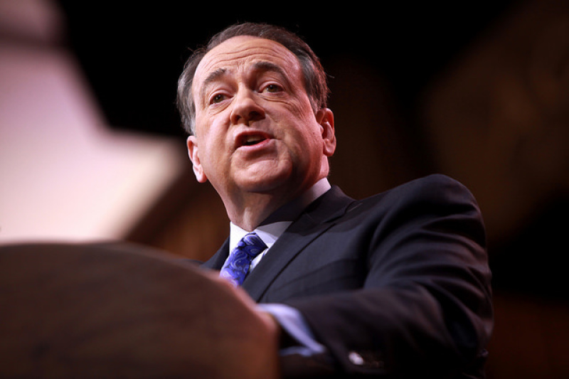 Mike Huckabee speaking at CPAC