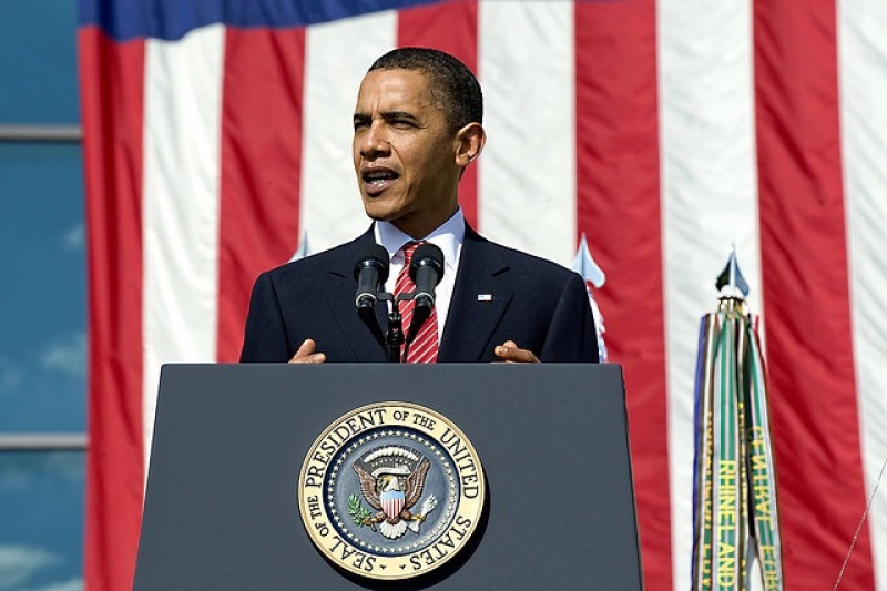 President Barack Obama Speaks At Memorial Ceremony