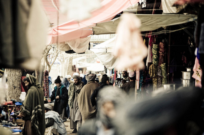Marketplace in Maymana, capital of Faryab province