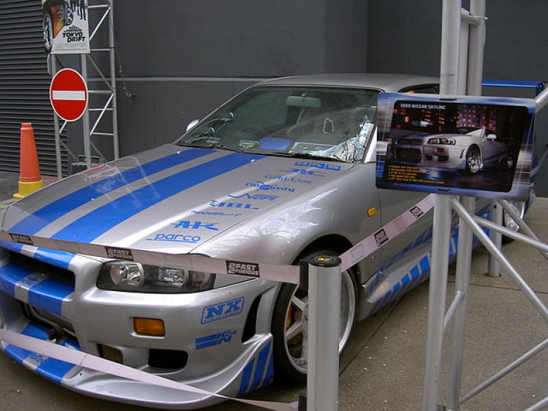 1999 Nissan Skyline from "2 Fast 2 Furious" 