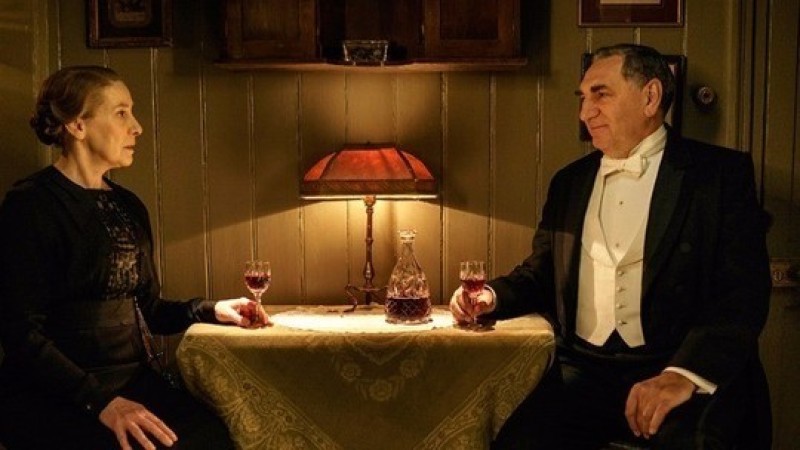 Phyllis Logan and Jim Carter on 'Downton Abbey'