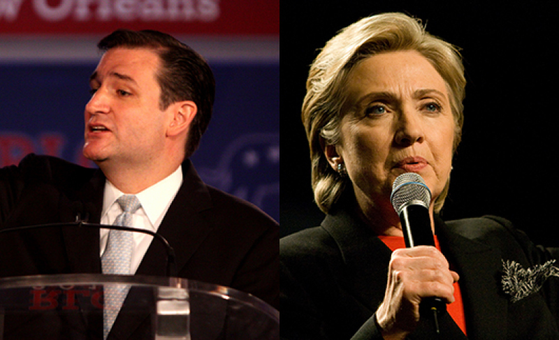 Ted Cruz Hillary Clinton