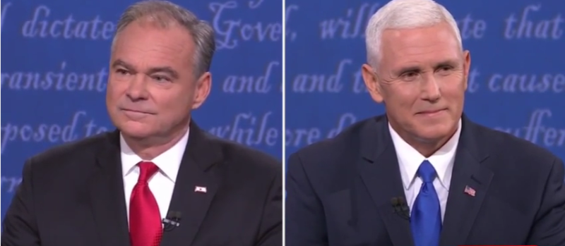 Tim Kaine and Mike Pence