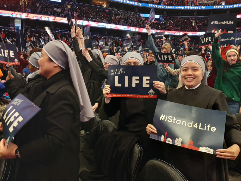 The Little Sisters of the Poor Marching for Life 2020