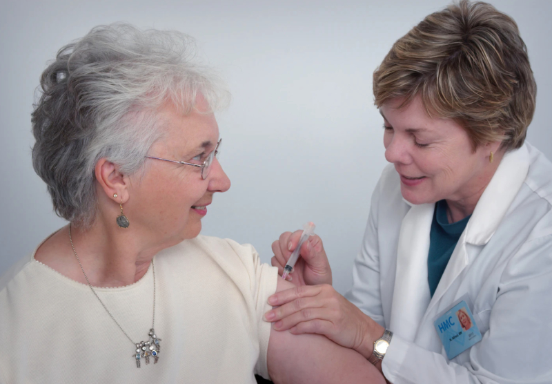 Seniors are allowed to get vaccination ahead. 