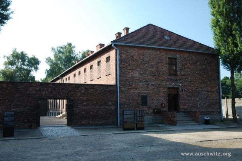 Former German concentration camp in Auschwitz 