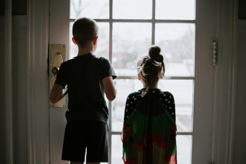 kids at home during pandemic