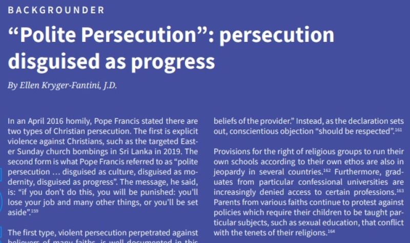 Polite persecution