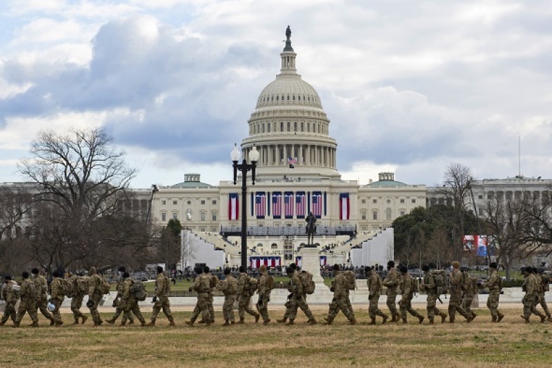 National Guard guarding the Capitol