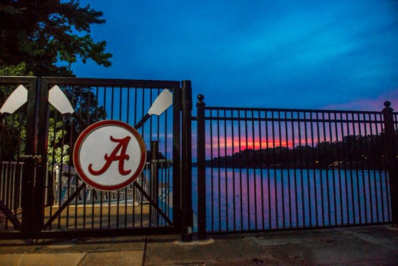 A gate at the University of Alabama