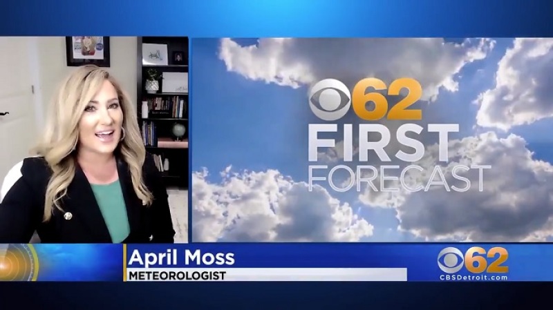 CBS meteorologist April Moss