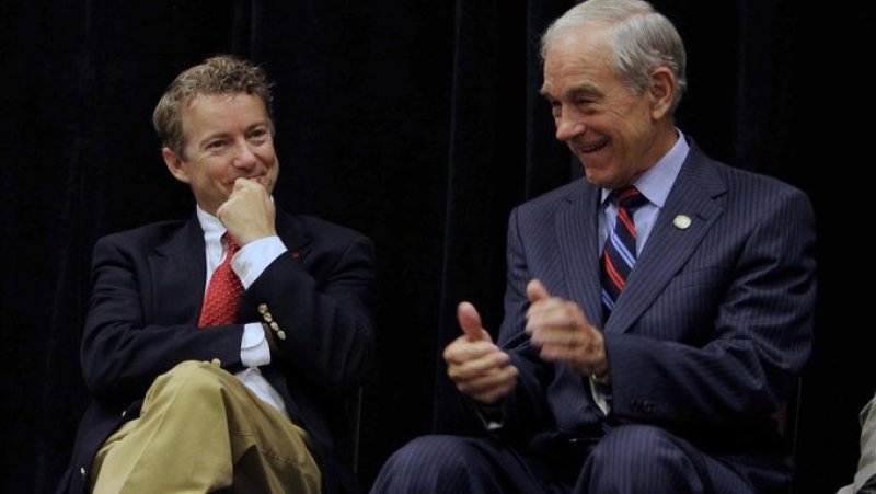 Rand Paul with dad Ron Paul