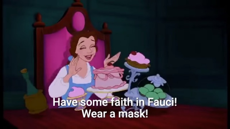 The "Wear a Mask" song teaching kids to have "faith in Fauci"