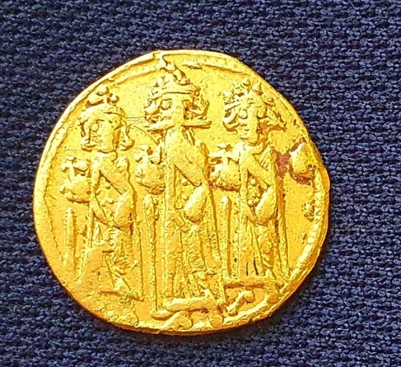 Byzantine-era gold coin 