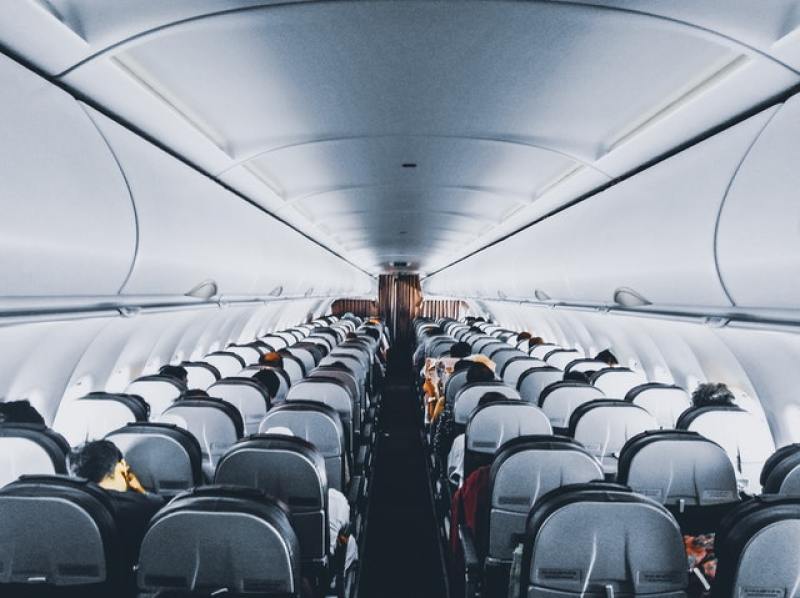 people seated inside a commercial plane