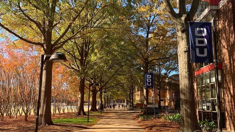 A photo showing a certain location inside the Old Dominion University campus