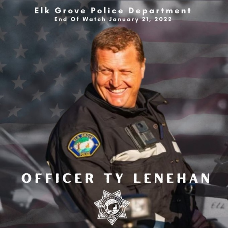 Elk Grove Police Department mourns veteran police officer Ty Lenehan