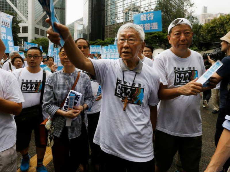 US Concerned Over Arrest Of 90 Year Old Pro-Democracy Bishop In Hong Kong