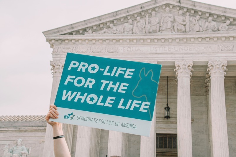 Pro-life banner