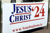 Pastor Mark Driscoll defies city order to remove 'Jesus Christ '24' sign, citing First Amendment