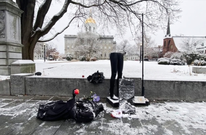 Satanic Temple's holiday display