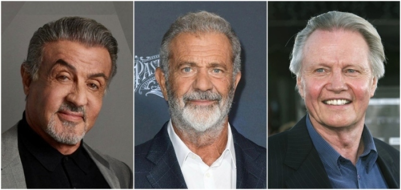 Sylvester Stallone, Mel Gibson, and Jon Voight