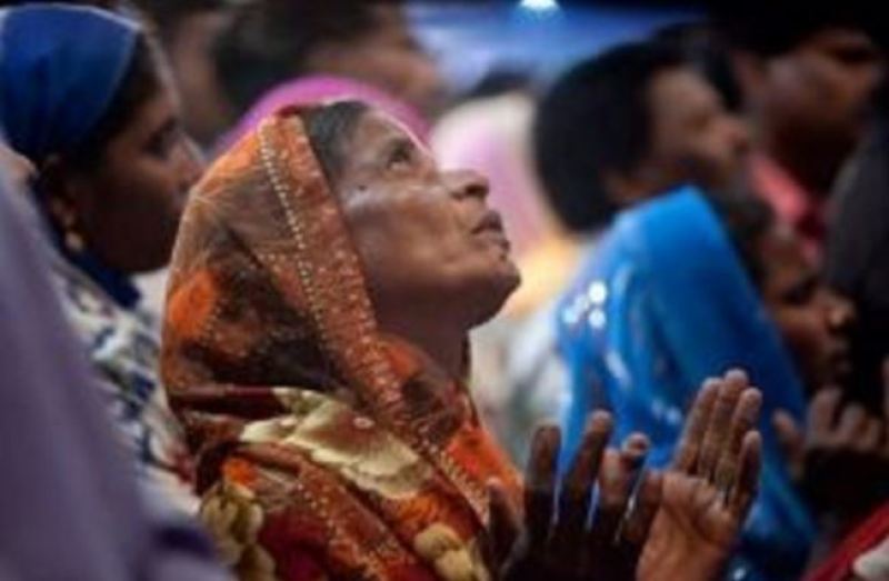 Christian woman in India 