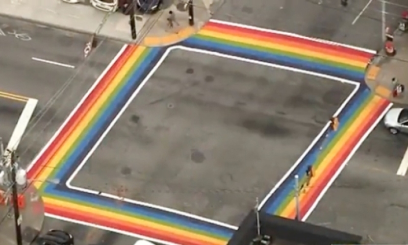 LGBT Rainbow crosswalks