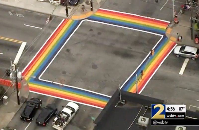 LGBT Rainbow crosswalks