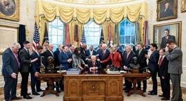 Evangelical Leaders Pray Over Trump in Oval Office as War With Iran Intensifies