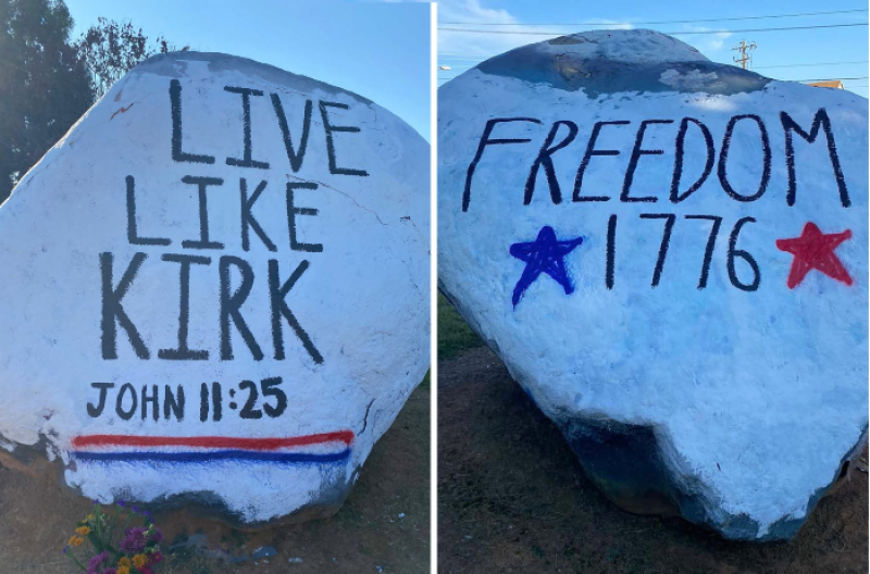 student-painted tribute