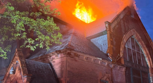 Six Firefighters Injured as Blaze Engulfs Historic Astoria Church in New York