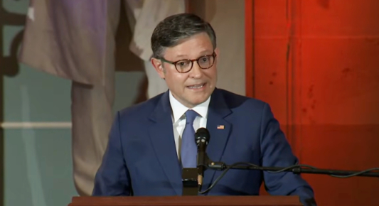 Mike Johnson Says Rights Come From God, Not Government at National Day of Prayer